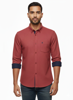 پیراهن پشمی طرح دار