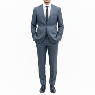 کت و شلوار دودکمه یقه انگلیسی جامعه